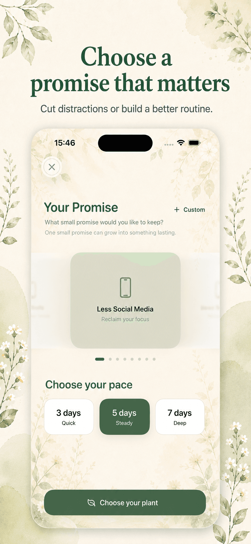 Choose a promise that matters in GrowGrow